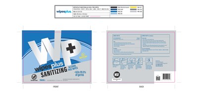Hand Sanitizing Wipe Alcohol Free (Wipesplus 37502 Sanitizing Alcohol Free Wipes 1500ct Refill Bag Label Bzk F1 Made In Usa 05.28.25 100037)
